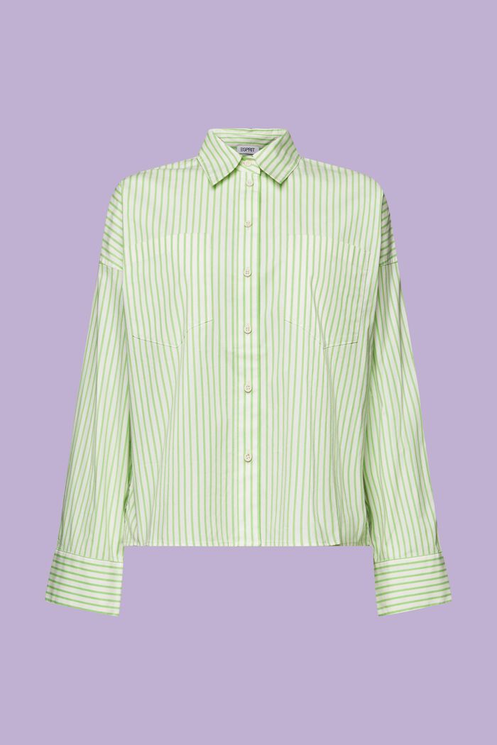 Randig button down-skjorta, GREEN, detail image number 6
