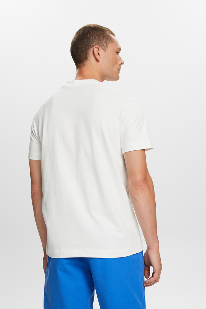 T-shirt i bomull med logotryck, OFF WHITE, detail image number 3
