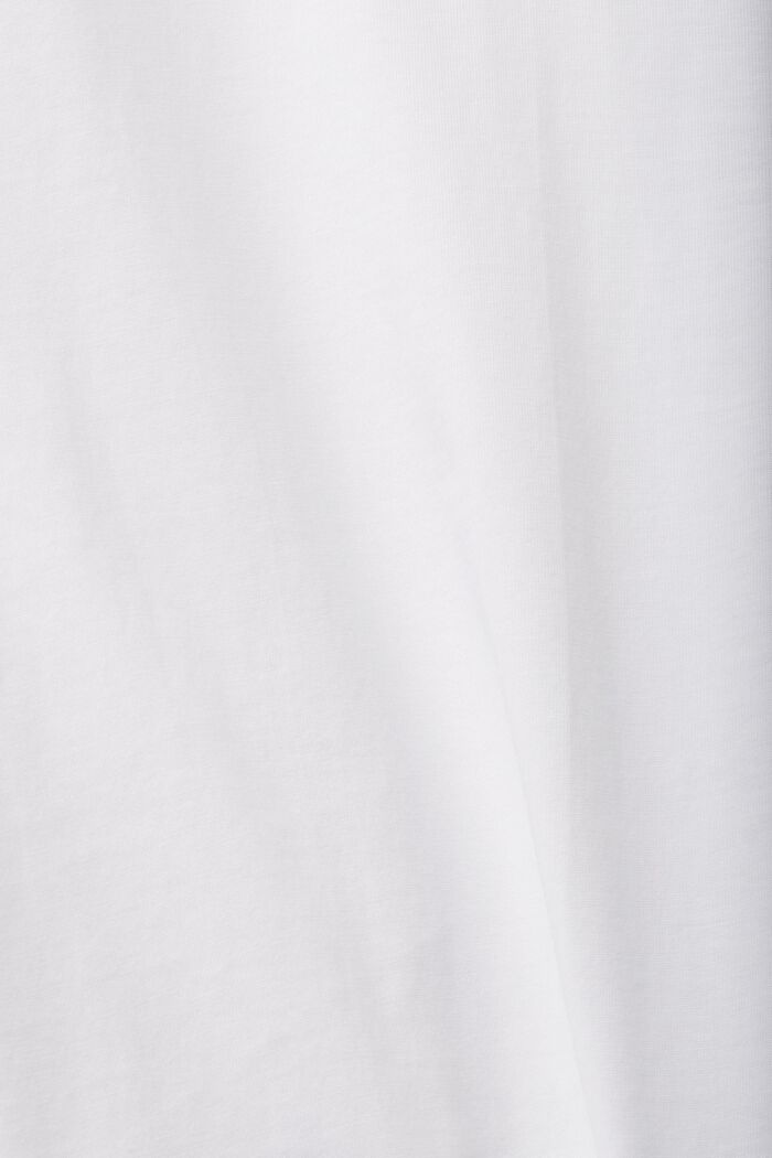 Rundringad T-shirt i jersey, WHITE, detail image number 5