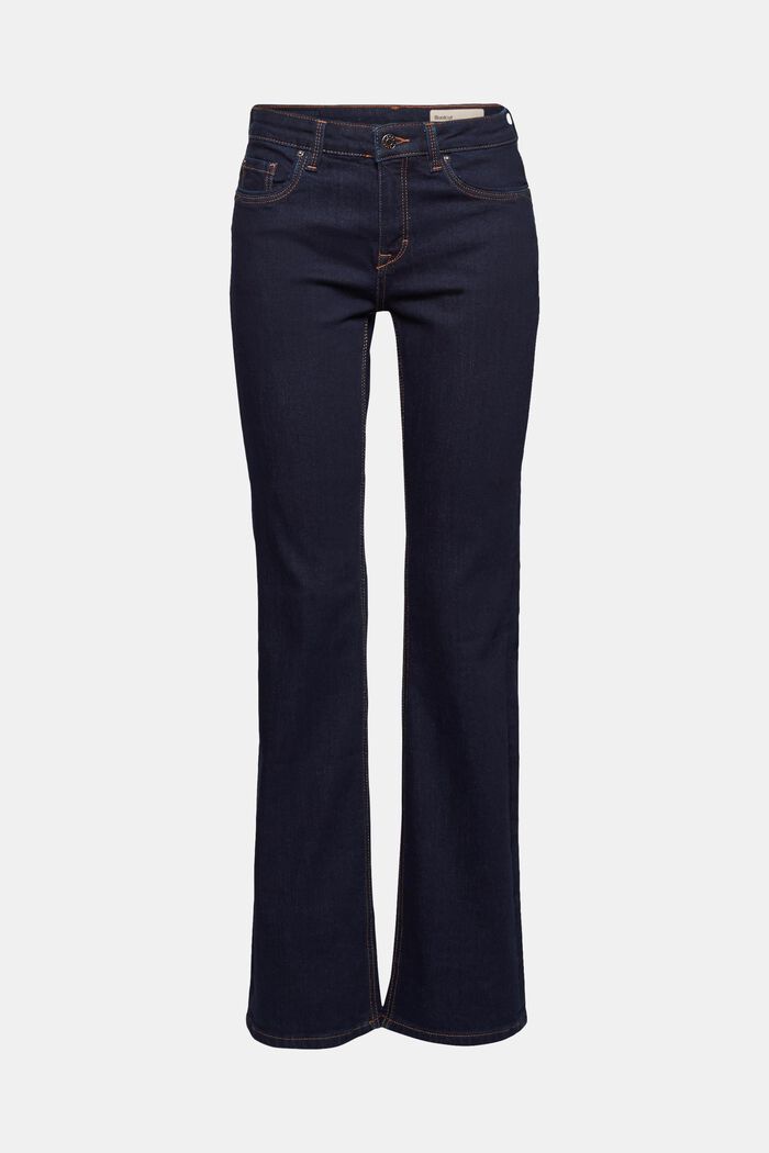 Superstretchiga jeans med ekologisk bomull, BLUE RINSE, detail image number 2