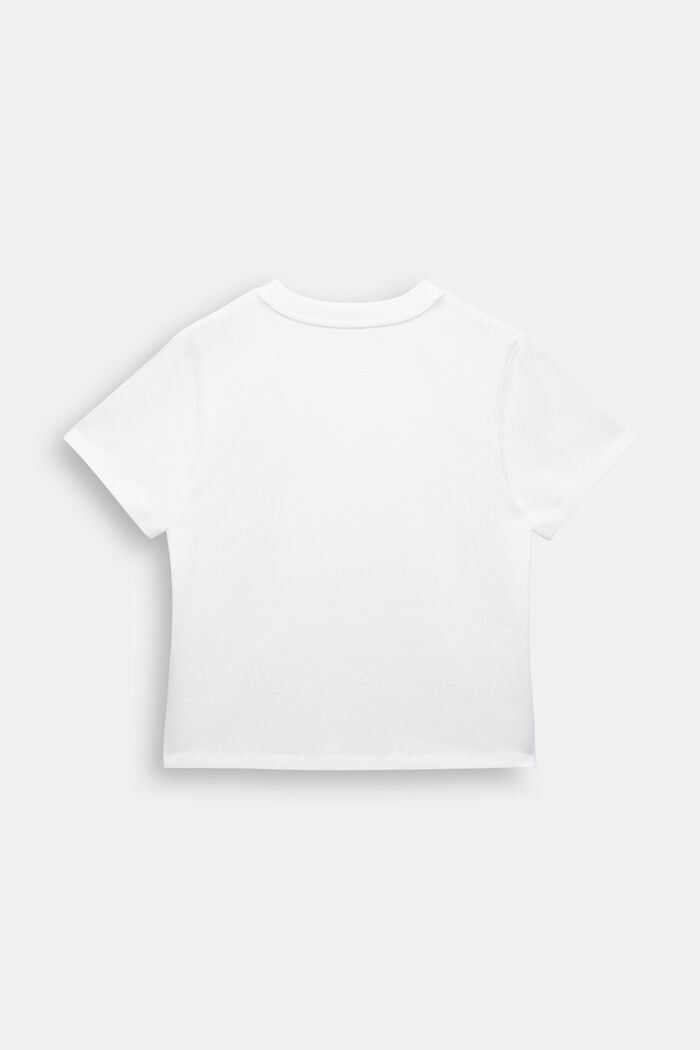 Grafisk T-shirt i bomullsjersey, WHITE, detail image number 3