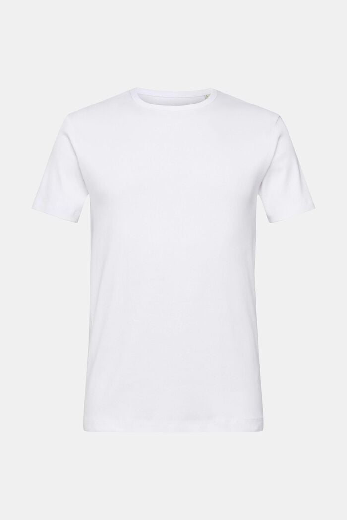 T-shirt i jersey med smal passform, WHITE, detail image number 6