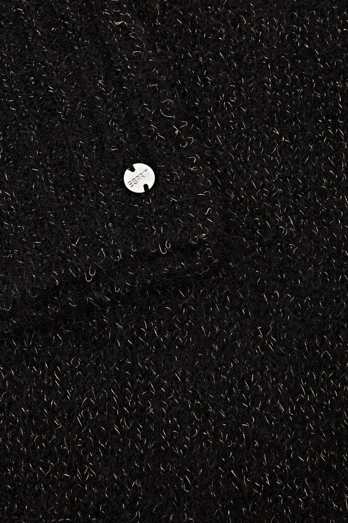 Halsduk i ull- och mohairmix, BLACK, detail image number 1