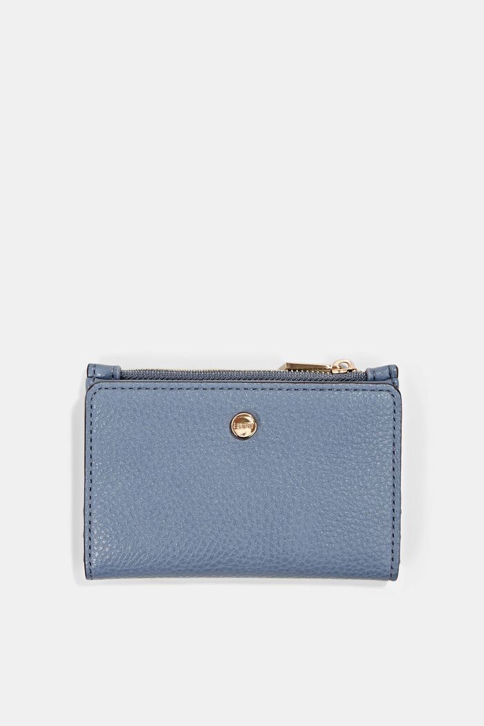 Vegansk: Liten plånbok i skinnlook, LIGHT BLUE, detail image number 0
