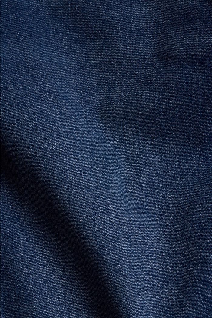 CURVY jeans med slitna effekter, BLUE DARK WASHED, detail image number 1