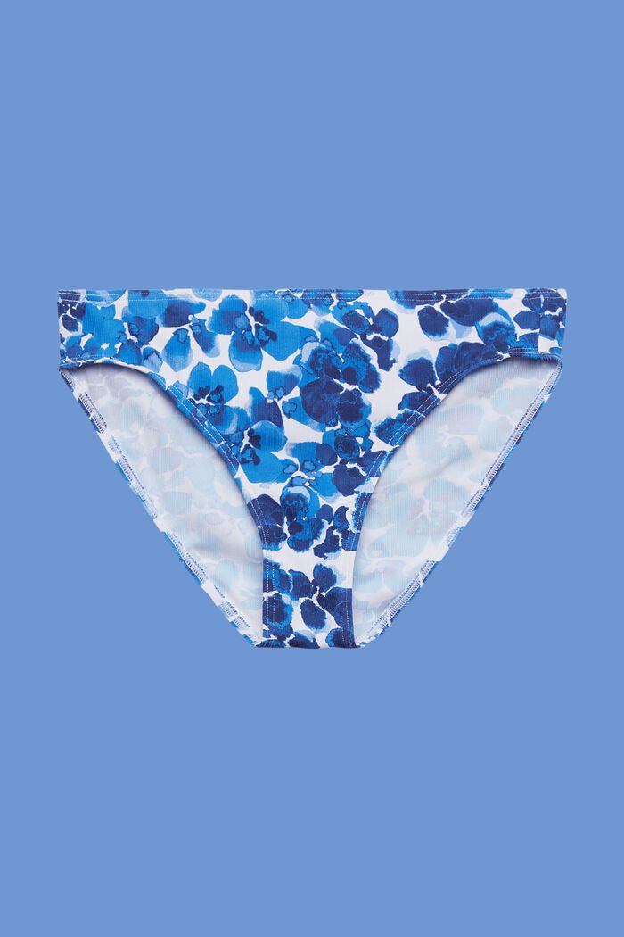 Mönstrad bikiniunderdel i hipstermodell, BLUE, detail image number 3