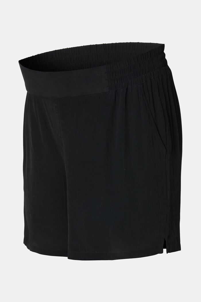 MATERNITY Shorts med linning under magen, DEEP BLACK, detail image number 4