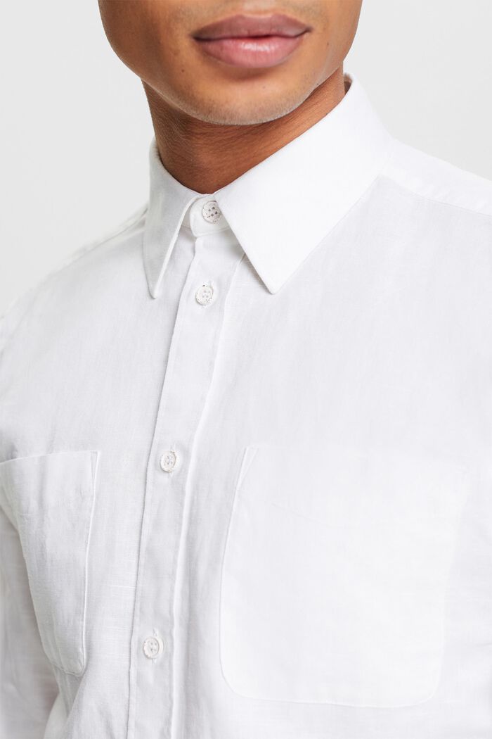 Långärmad skjorta, WHITE, detail image number 3