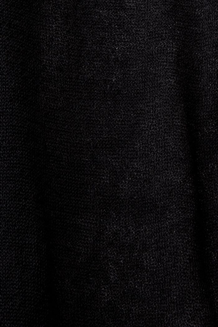 Finstickad tröja, BLACK, detail image number 6