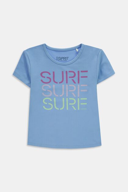 T-shirt med surfartryck i bomull