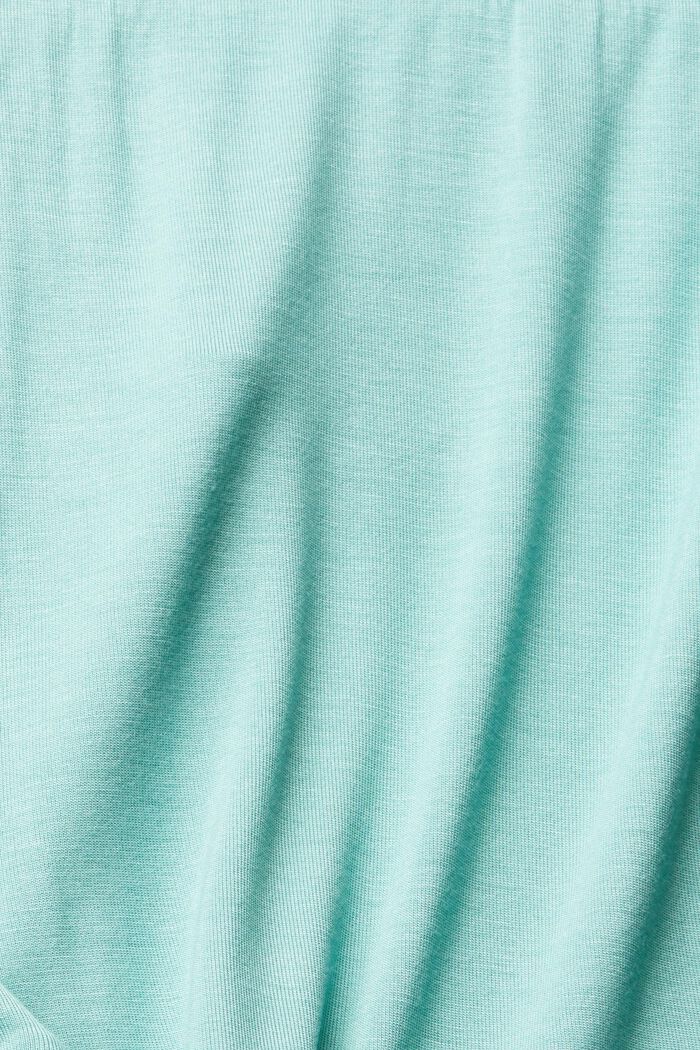 Jerseypyjamas med spets, LENZING™ ECOVERO™, AQUA GREEN, detail image number 4