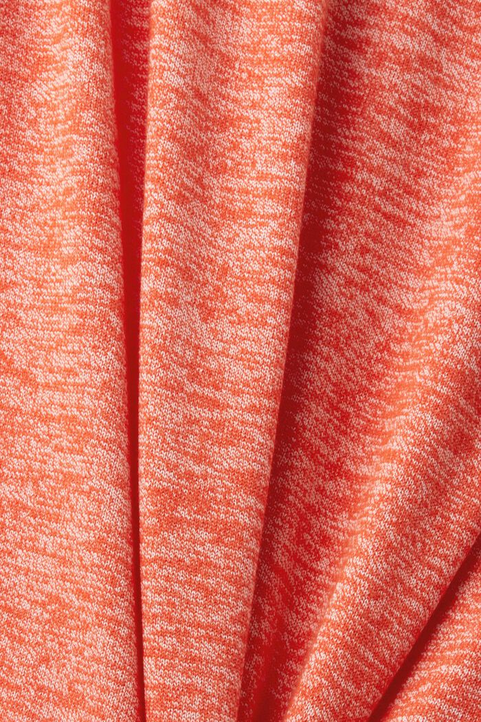 Kortärmad tröja i mouliné, ORANGE RED, detail image number 4