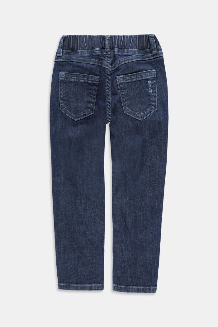 Återvunnet material: jeans med elastisk linning