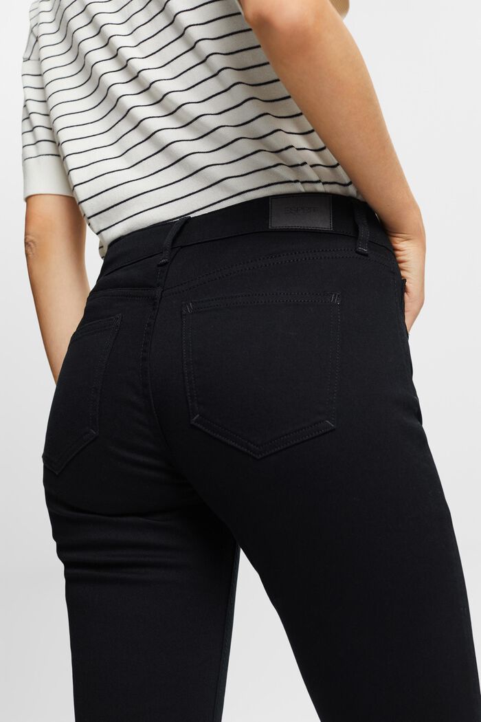 Smala jeans med medelhög midja, BLACK RINSE, detail image number 2
