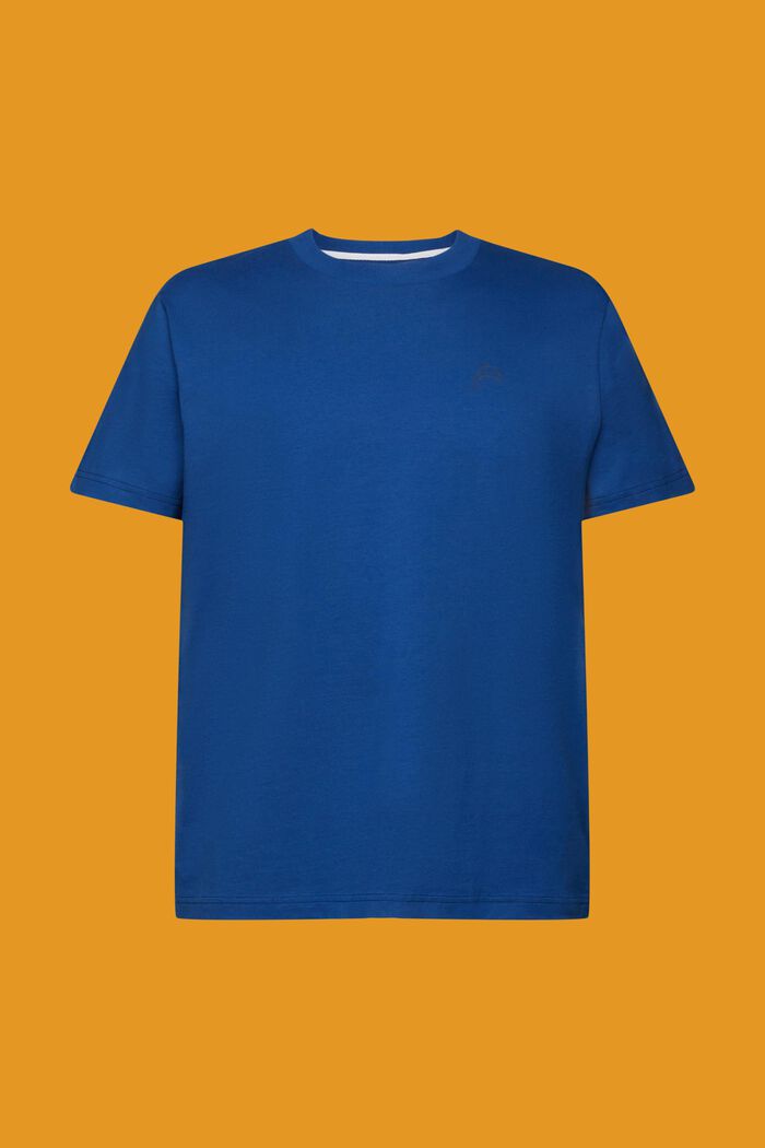 T-shirt i bomull med delfintryck, BRIGHT BLUE, detail image number 5