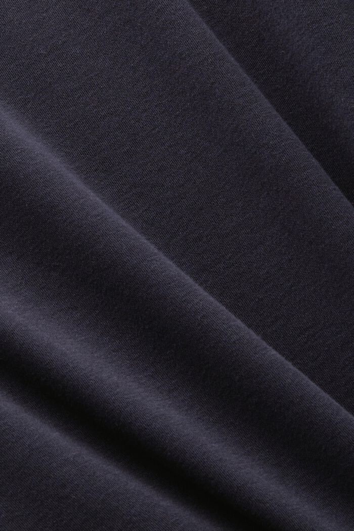 Vadderad T-shirtklänning i bomull, BLACK, detail image number 5