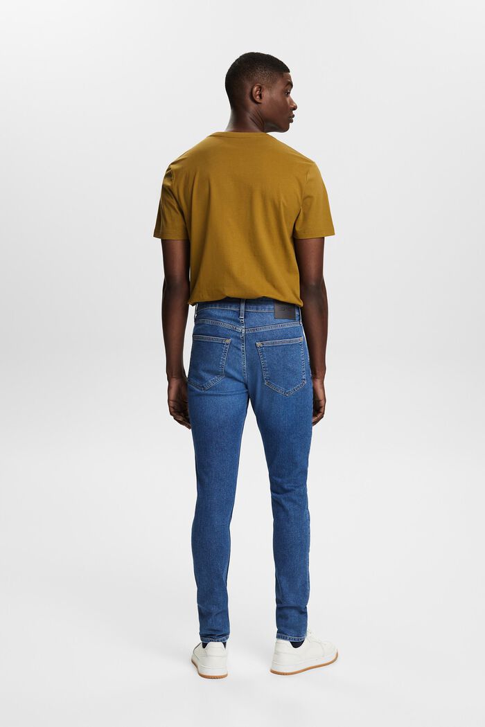 Skinny-jeans med mellanhög midja, BLUE MEDIUM WASHED, detail image number 2