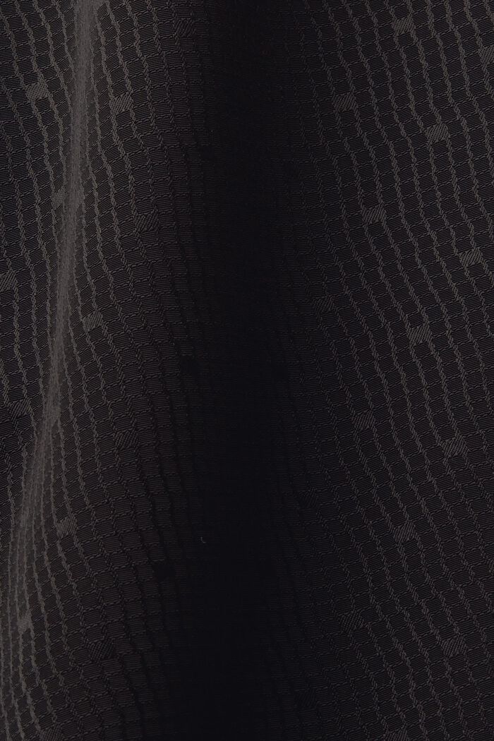 Ärmlös, rak jacquardklänning, BLACK, detail image number 5