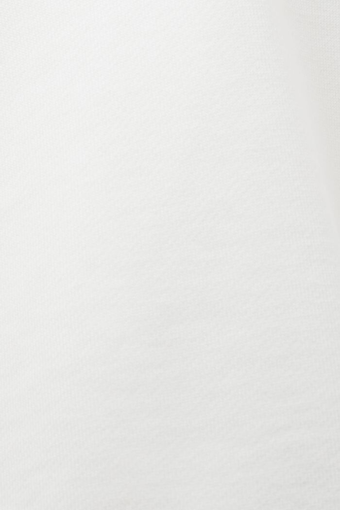 Huvtröja i ekologisk bomull med broderad logo, OFF WHITE, detail image number 5