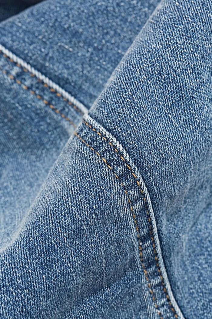 Superstretchiga jeans med ekologisk bomull, BLUE MEDIUM WASHED, detail image number 1