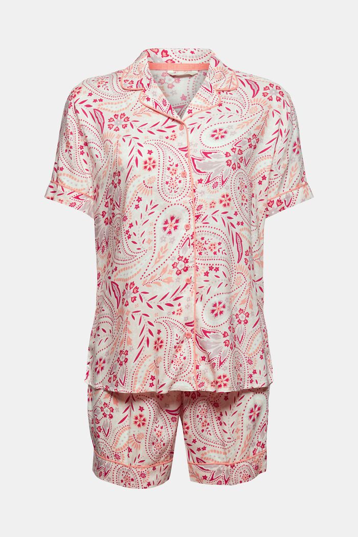 Kort pyjamas i 100 % LENZING™ ECOVERO™, LIGHT PINK, detail image number 5