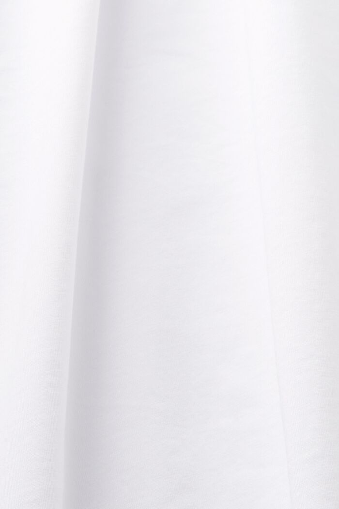 Jersey-T-shirt i ekologisk bomull, WHITE, detail image number 4