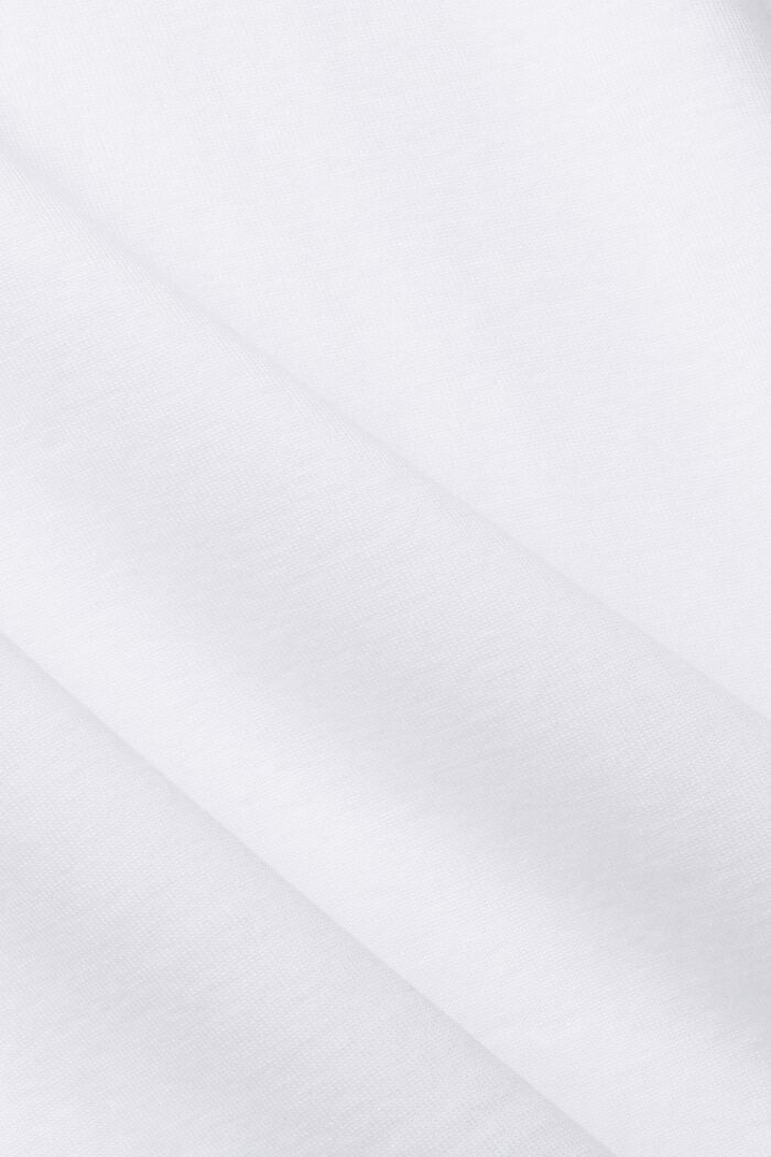 T-shirt i jersey med smal passform, WHITE, detail image number 5