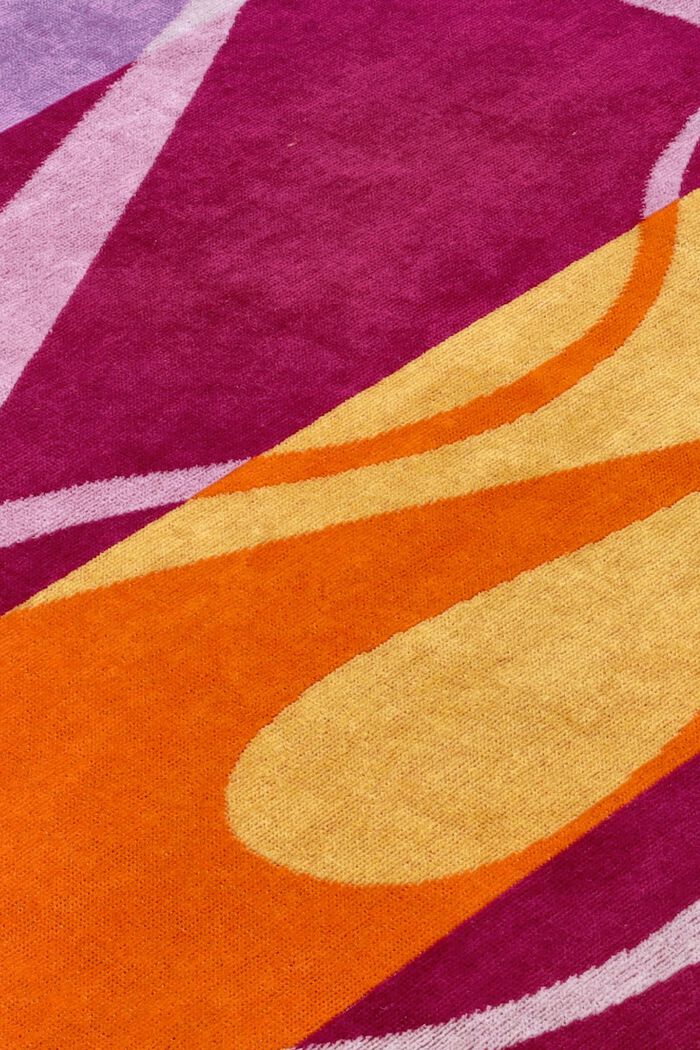 Flerfärgad strandhandduk, CRANBERRY, detail image number 1