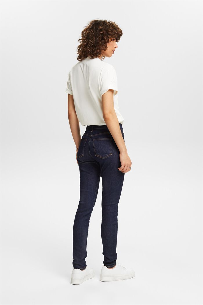 Skinny-jeans med mellanhög midja, BLUE RINSE, detail image number 2