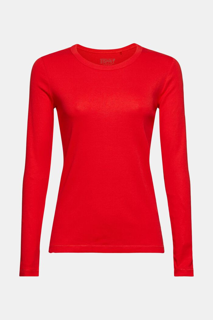 Långärmad T-shirt, ORANGE RED, detail image number 2