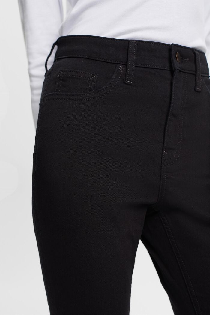 Non-fade skinny-jeans, stretchbomull, BLACK RINSE, detail image number 2