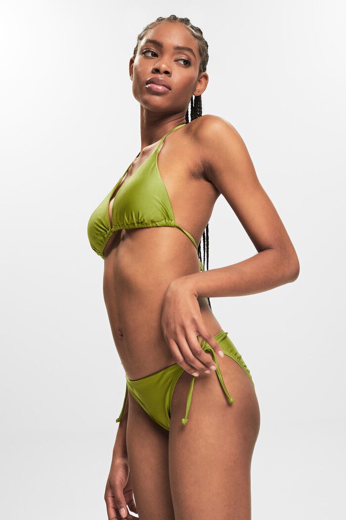 Vadderad trekantig bikiniöverdel, LEAF GREEN, detail image number 4