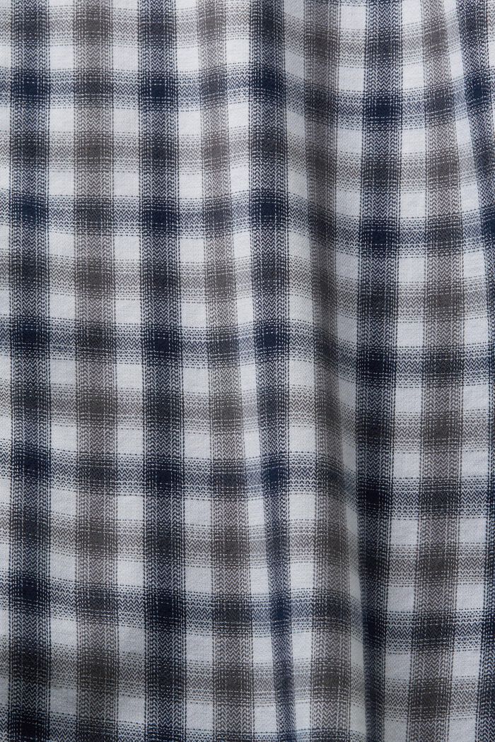 Rutig skjorta i bomullsflanell, PASTEL GREY, detail image number 5