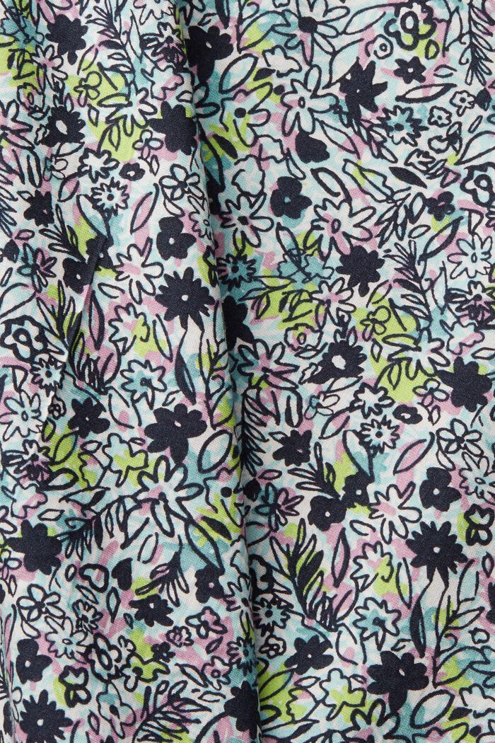 Blus med blommigt mönster, LENZING™ ECOVERO™:, AQUA GREEN, detail image number 5