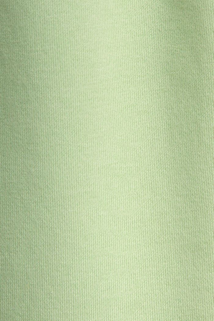 Sweatbyxa i bomullsfleece med logo, LIGHT GREEN, detail image number 4