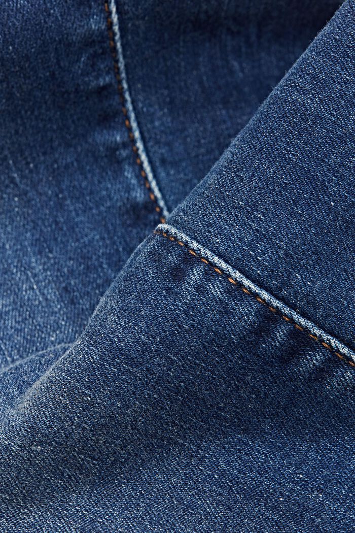Skinny-jeans med mellanhög midja, BLUE DARK WASHED, detail image number 1