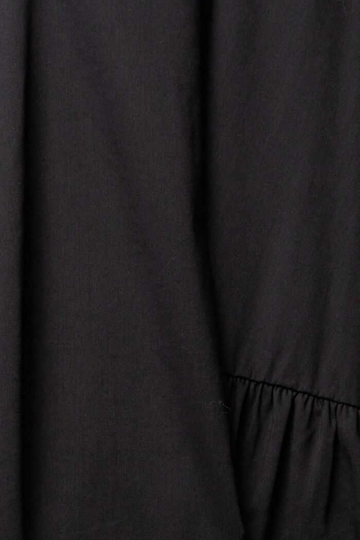 Klänning med volangvåd, med LENZING™ ECOVERO™, BLACK, detail image number 1