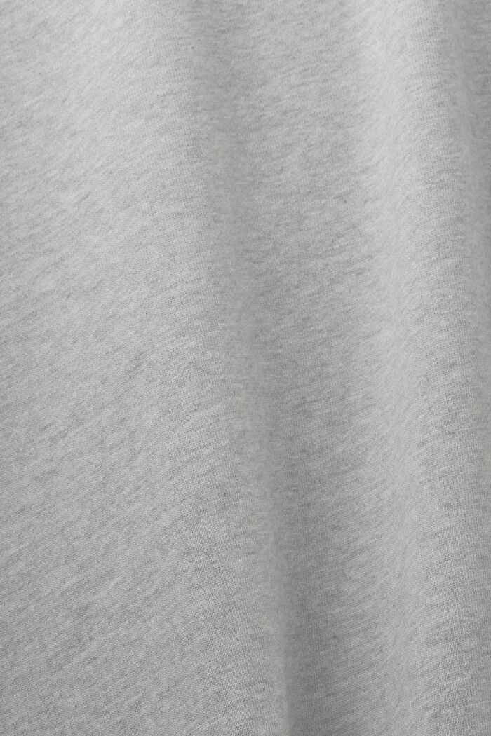 Rundringad ovesize-sweatshirt med sprund, LIGHT GREY, detail image number 4