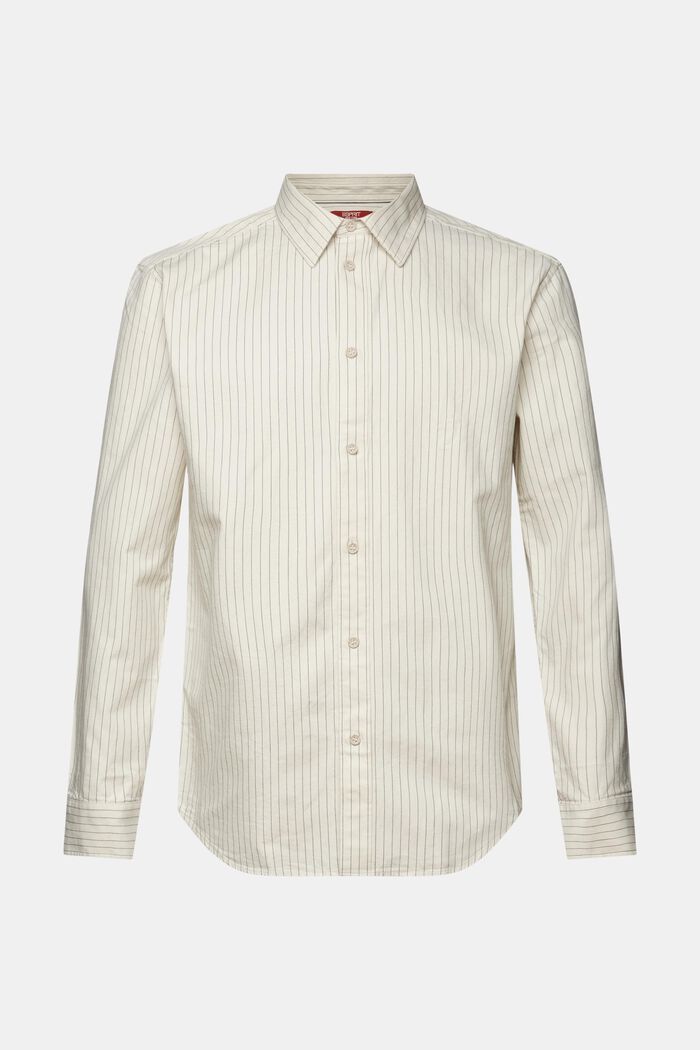 Kritstrecksrandig skjorta i twill, 100% bomull, ICE, detail image number 5