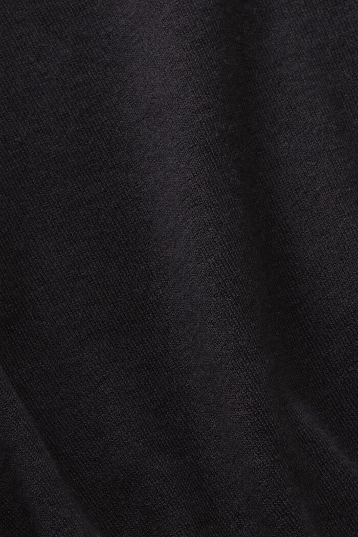 Tunnstickad tröja, BLACK, detail image number 5