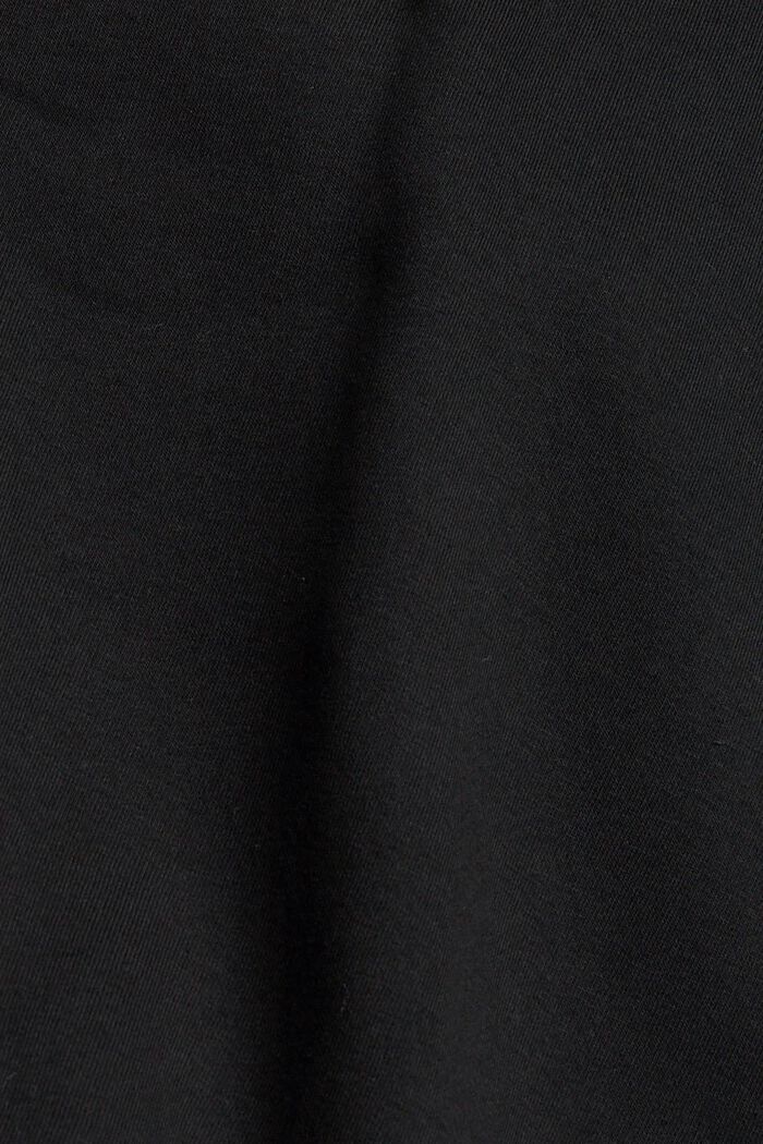 Tvåfärgad huva med dragkedjedetaljer, BLACK, detail image number 4