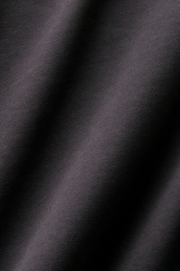 Sweatshirt med rund ringning och logo, ANTHRACITE, detail image number 5