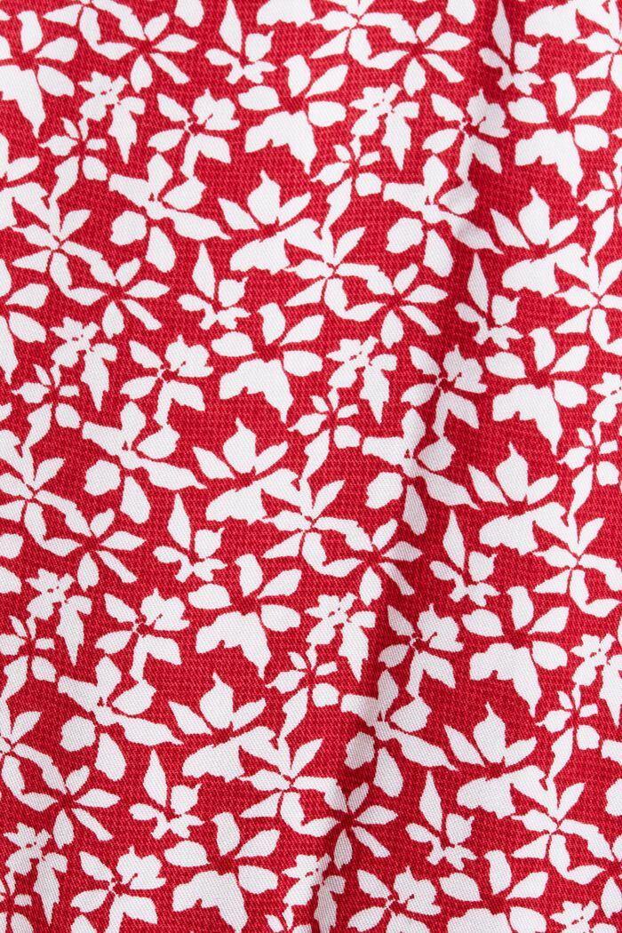 Mönstrad strandklänning, DARK RED, detail image number 4