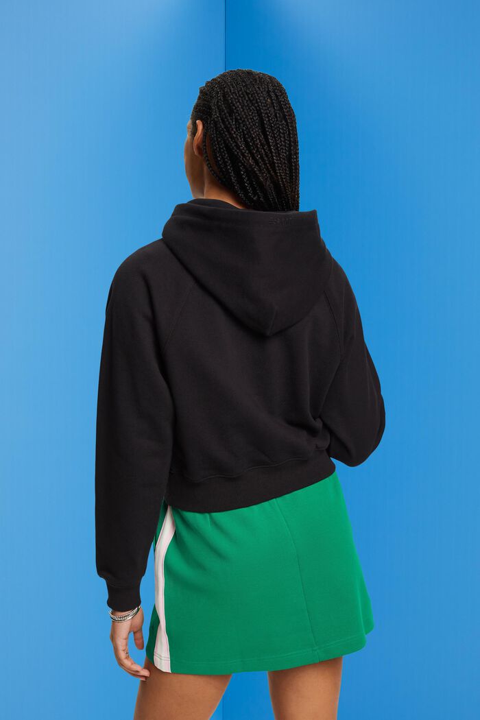 Sweatshirt med huva, BLACK, detail image number 3
