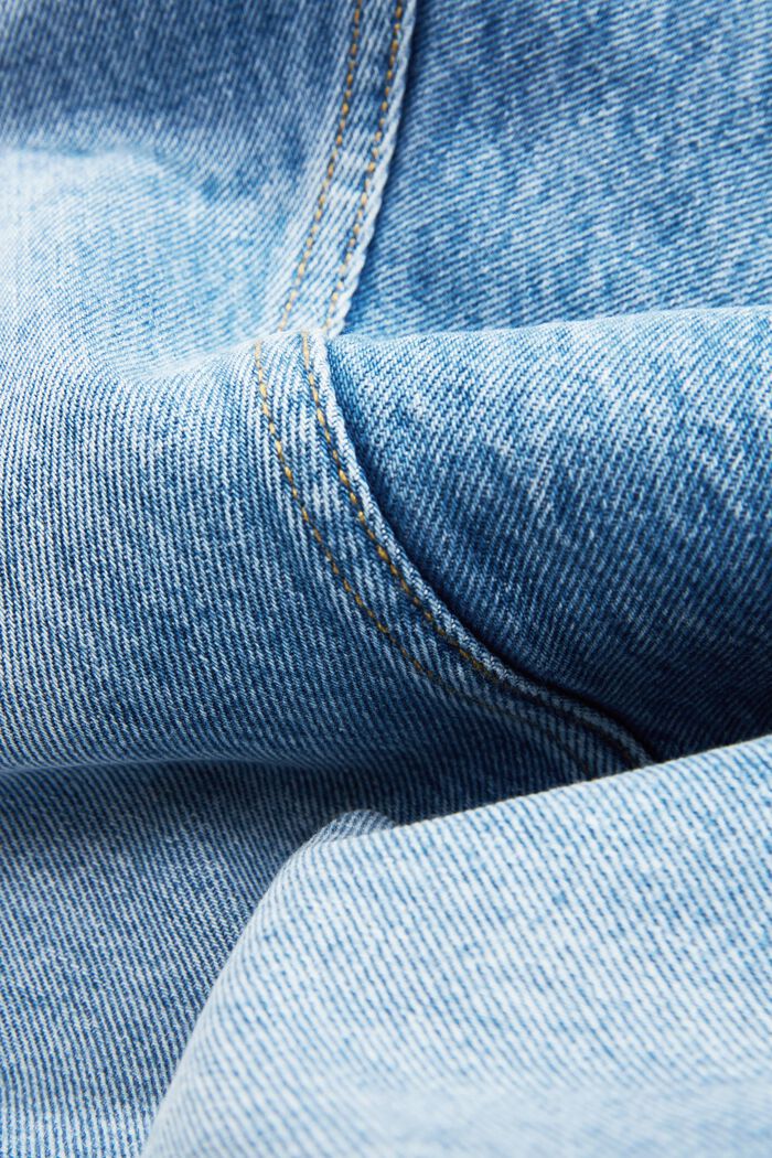 Jeans med raka ben, ekologisk bomull, BLUE LIGHT WASHED, detail image number 1