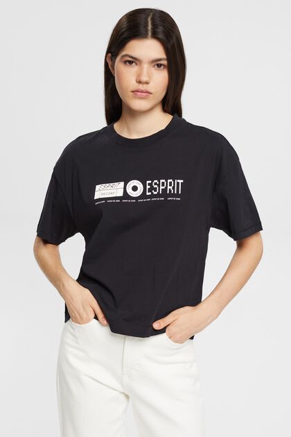 T-shirt med tryck på fram- och baksidan