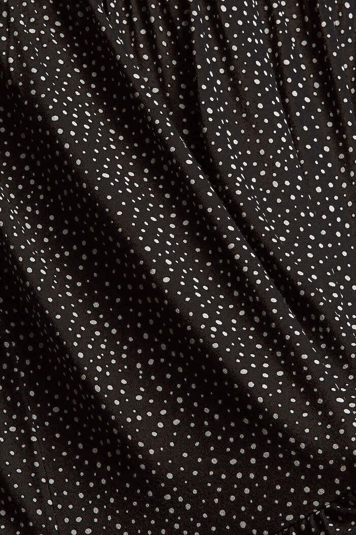 Mönstrad klänning i LENZING™ ECOVERO™, NEW BLACK, detail image number 1