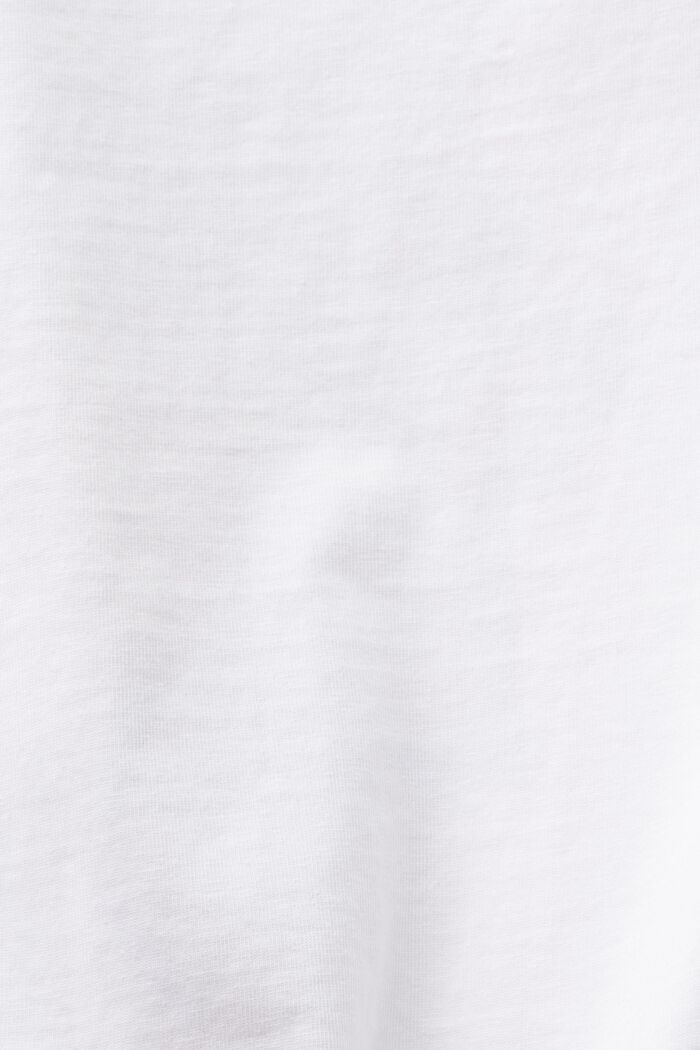 T-shirt i jersey med tryck på framstycket, WHITE, detail image number 4