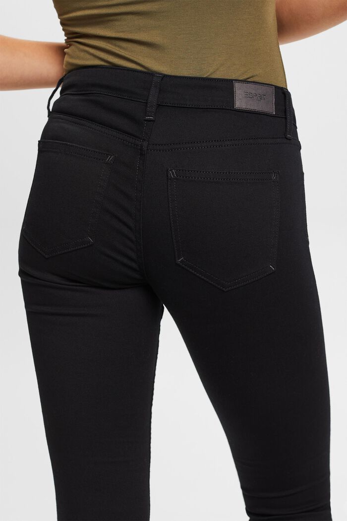 Återvunnet: mid-rise skinny fit stretch jeans, BLACK RINSE, detail image number 2