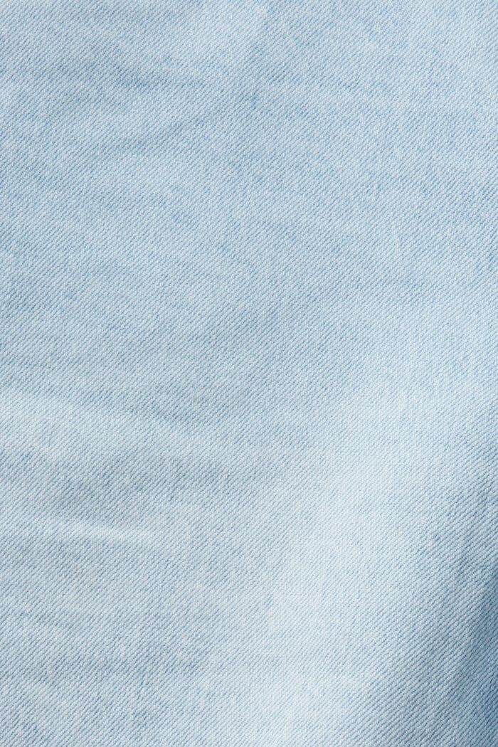 Smala jeansshorts med medelhög midja, BLUE LIGHT WASHED, detail image number 5